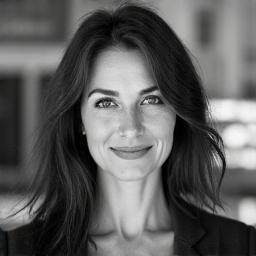 Ritratto professionale in bianco e nero di Dr.ssa Elena Bianchi, geologa capo.