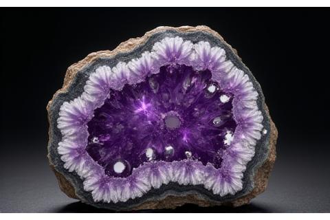 Minerale di ametista grezza