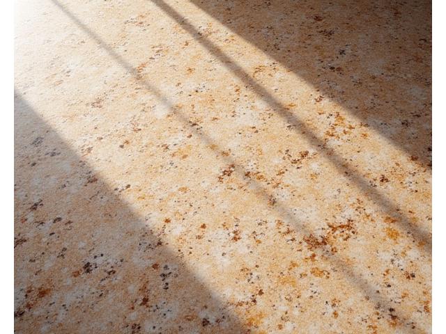 Superficie in terrazzo veneziano, colori caldi e finitura lucida
